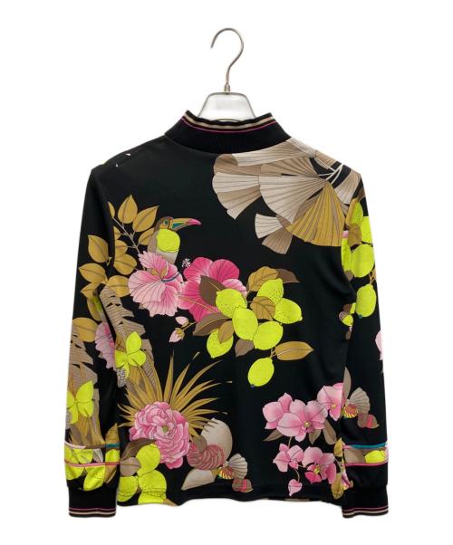 LEONARD SPORT（レオナール スポーツ）LEONARD SPORT (レオナール スポーツ) 花柄シアーニット ブラック サイズ:40の古着・服飾アイテム