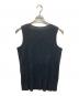 ISSEY MIYAKE (イッセイミヤケ) ノースリーブプリーツカットソー ブラック サイズ:M：15000円