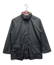 LEONARD SPORT（レオナール スポーツ）の古着「ロゴプリントジャケット」｜ブラック