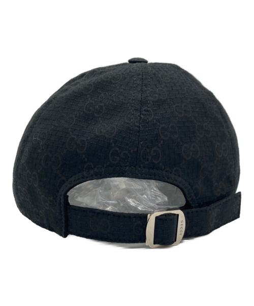 GUCCI（グッチ）GUCCI (グッチ) GG リップストップ ベースボールキャップ ブラック サイズ:XL　60cmの古着・服飾アイテム