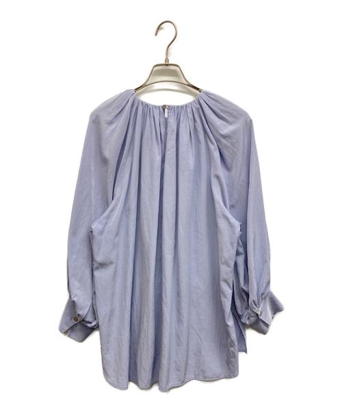 Liesse（リエス）Liesse (リエス) ギャザーオーバーブラウス ブルー サイズ:Freeの古着・服飾アイテム