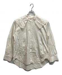 6(ROKU) BEAUTY&YOUTH（ロク ビューティーアンドユース）の古着「EMBROIDERY COLLAR BLOUSE」｜ホワイト