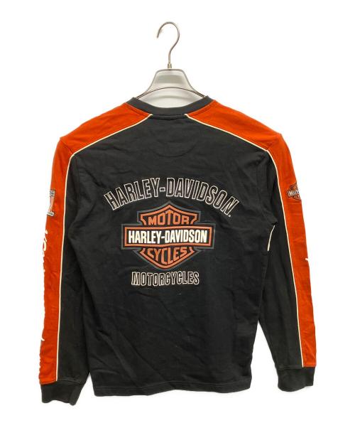 HARLEY-DAVIDSON（ハーレーダビッドソン）HARLEY-DAVIDSON (ハーレーダビッドソン) レーシングスウェット ブラック サイズ:Ｓの古着・服飾アイテム