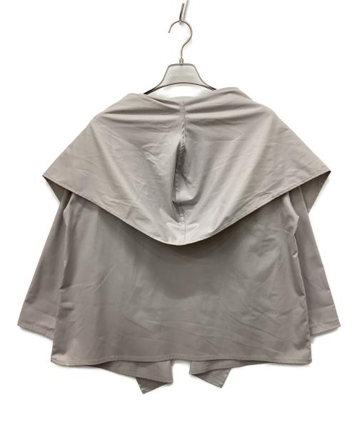 mizuiro-ind（ミズイロインド）mizuiro-ind (ミズイロインド) ドレープフードカーディガン グレー サイズ:Freeの古着・服飾アイテム