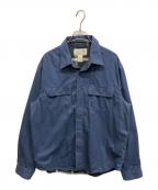 L.L.Beanエルエルビーン）の古着「L.L.Bean コットンシャツ」｜ネイビー