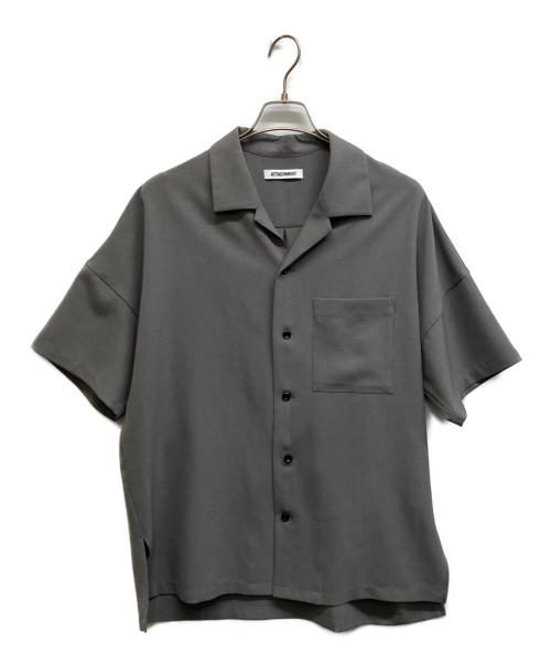 ATTACHMENT（アタッチメント）ATTACHMENT (アタッチメント) PEライトトロ オープンカラーシャツS/S グレー サイズ:1の古着・服飾アイテム