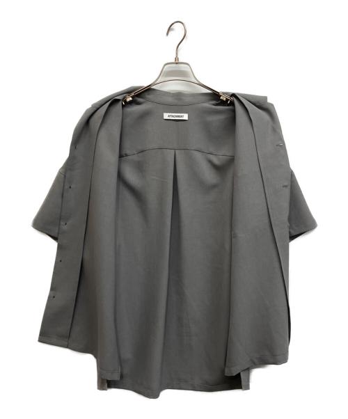 ATTACHMENT（アタッチメント）ATTACHMENT (アタッチメント) PEライトトロ オープンカラーシャツS/S グレー サイズ:1の古着・服飾アイテム