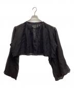 Plageプラージュ）の古着「Plage LINEN MESH CAPE」｜ブラック