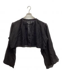 Plage（プラージュ）の古着「Plage LINEN MESH CAPE」｜ブラック