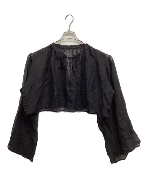 Plage（プラージュ）Plage (プラージュ) Plage LINEN MESH CAPE ブラック サイズ:Freeの古着・服飾アイテム