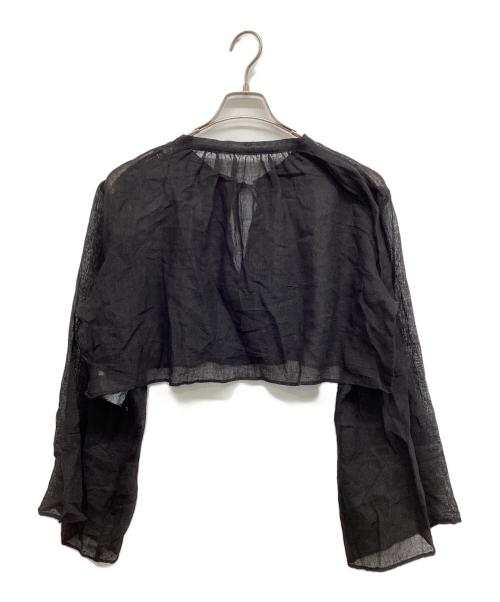 Plage（プラージュ）Plage (プラージュ) Plage LINEN MESH CAPE ブラック サイズ:Freeの古着・服飾アイテム
