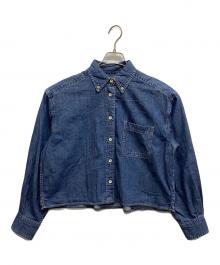 SLOBE IENA（スローブ イエナ）の古着「LE DENIMライトオンスクロップドシャツ」｜インディゴ