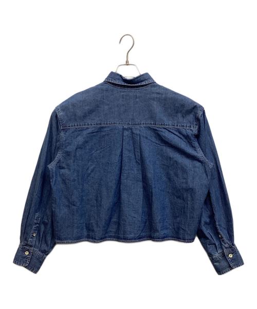 SLOBE IENA（スローブ イエナ）SLOBE IENA (スローブ イエナ) LE DENIMライトオンスクロップドシャツ インディゴ サイズ:Freeの古着・服飾アイテム