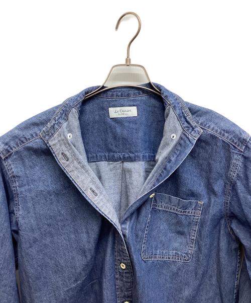 SLOBE IENA（スローブ イエナ）SLOBE IENA (スローブ イエナ) LE DENIMライトオンスクロップドシャツ インディゴ サイズ:Freeの古着・服飾アイテム