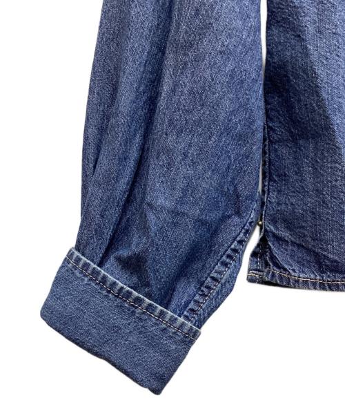 SLOBE IENA（スローブ イエナ）SLOBE IENA (スローブ イエナ) LE DENIMライトオンスクロップドシャツ インディゴ サイズ:Freeの古着・服飾アイテム