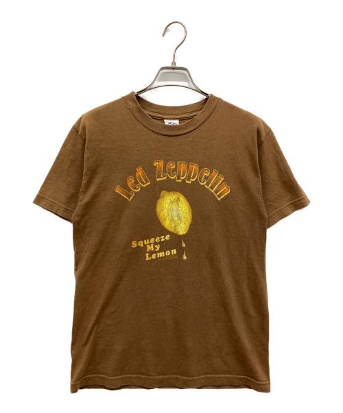 ALSTYLE APPAREL & ACTIVEWEAR（アレスタイルアパレル＆アクティブウェア）ALSTYLE APPAREL & ACTIVEWEAR (アレスタイルアパレル＆アクティブウェア) Led Zeppelin バンドtシャツ（レッド・ツェッペリン ） ブラウン サイズ:Sの古着・服飾アイテム