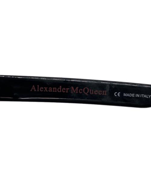 ALEXANDER McQUEEN（アレキサンダーマックイーン）ALEXANDER McQUEEN (アレキサンダーマックイーン) サイドロゴサングラス ブラック サイズ:54-21-145の古着・服飾アイテム