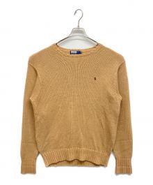 POLO RALPH LAUREN（ポロ・ラルフローレン）の古着「ポニー刺繍ニット」｜ブラウン