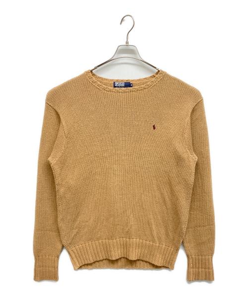 POLO RALPH LAUREN（ポロ・ラルフローレン）POLO RALPH LAUREN (ポロ・ラルフローレン) ポニー刺繍ニット ブラウン サイズ:Mの古着・服飾アイテム
