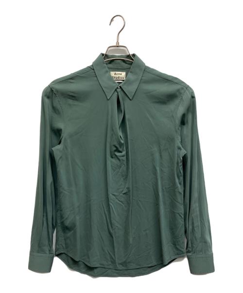 Acne studios（アクネ ストゥディオズ）ACNE STUDIOS (アクネ ストゥディオズ) stune tech シャツ グリーン サイズ:46の古着・服飾アイテム