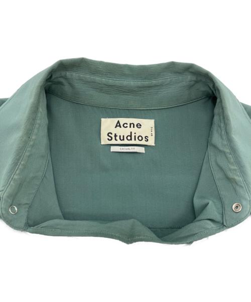 Acne studios（アクネ ストゥディオズ）ACNE STUDIOS (アクネ ストゥディオズ) stune tech シャツ グリーン サイズ:46の古着・服飾アイテム
