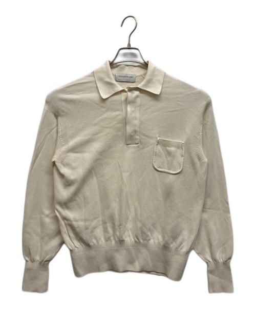 TOMORROW LAND tricot（トゥモローランド トリコ）TOMORROW LAND tricot (トゥモローランド トリコ) コットンカノコ ニットポロシャツ アイボリー サイズ:sの古着・服飾アイテム