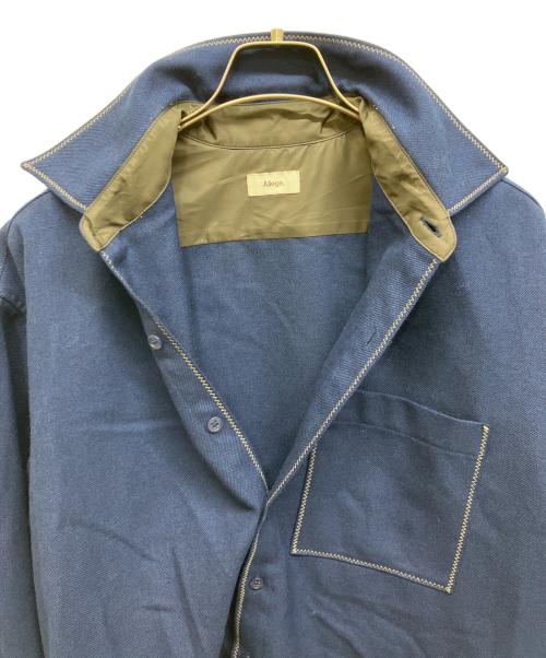 ALLEGE（アレッジ）ALLEGE (アレッジ) ウールステッチシャツ ネイビー サイズ:1の古着・服飾アイテム