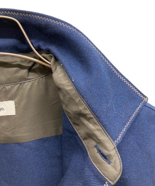 ALLEGE（アレッジ）ALLEGE (アレッジ) ウールステッチシャツ ネイビー サイズ:1の古着・服飾アイテム