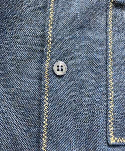 ALLEGE（アレッジ）ALLEGE (アレッジ) ウールステッチシャツ ネイビー サイズ:1の古着・服飾アイテム