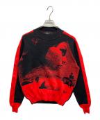 shoop×Kishin Shinoyamaシュープ×篠山紀信）の古着「28 GIRLS JACQUARD JUMPER」｜レッド