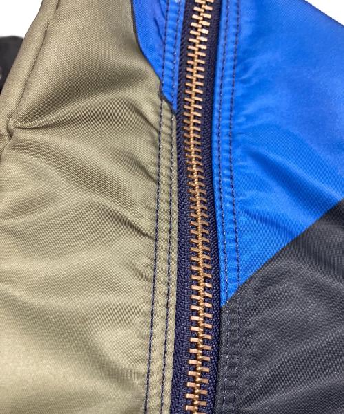 PORTER（ポーター）PORTER (ポーター) MARNI (マルニ) カラーブロックヘルメットバッグ グリーン×ネイビー サイズ:下記参照の古着・服飾アイテム