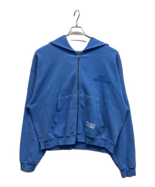 EMESTUDIOS（-）EMESTUDIOS (-) サーマルジップフーディ ブルー サイズ:Lの古着・服飾アイテム