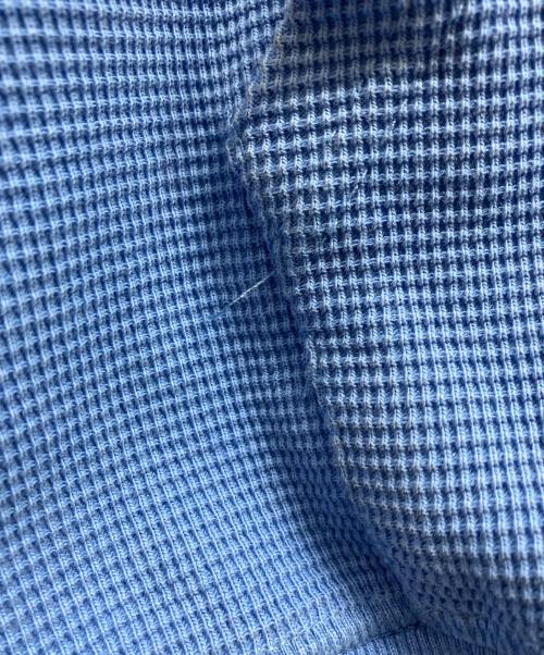 EMESTUDIOS（-）EMESTUDIOS (-) サーマルジップフーディ ブルー サイズ:Lの古着・服飾アイテム