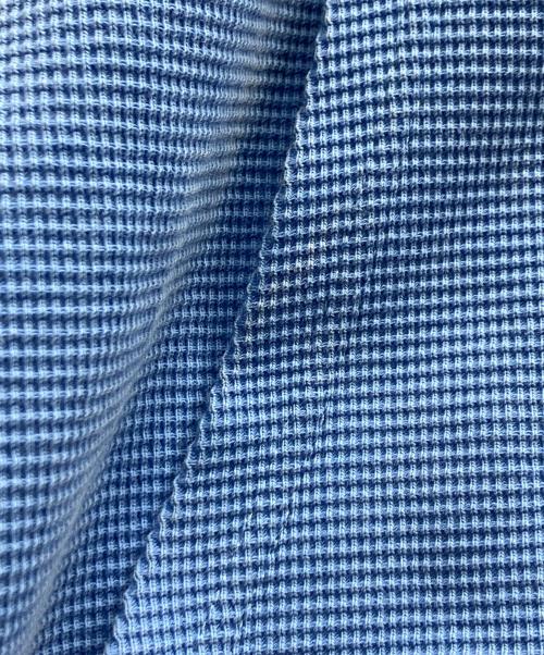 EMESTUDIOS（-）EMESTUDIOS (-) サーマルジップフーディ ブルー サイズ:Lの古着・服飾アイテム