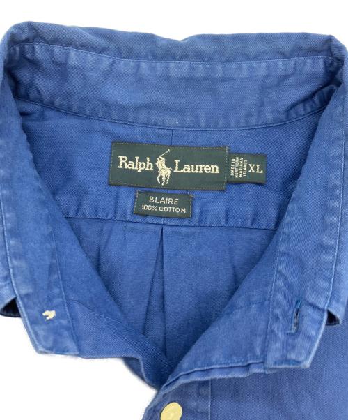 RALPH LAUREN（ラルフローレン）RALPH LAUREN (ラルフローレン)  BLAIRE　ボタンダウンシャツ ブルー サイズ:XLの古着・服飾アイテム