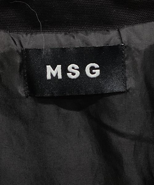 MSG（エムエスジー）MSG (エムエスジー) ファイヤーマンショート丈ダックジャケット ブラック サイズ:Mの古着・服飾アイテム