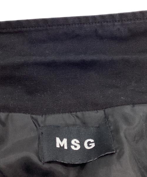 MSG（エムエスジー）MSG (エムエスジー) ファイヤーマンショート丈ダックジャケット ブラック サイズ:Mの古着・服飾アイテム
