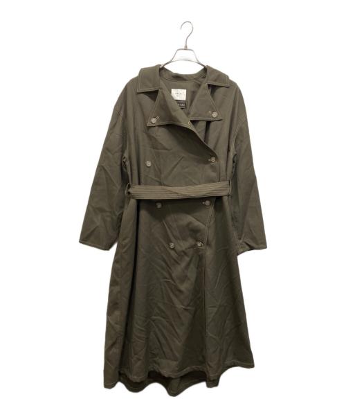 Ameri（アメリ）AMERI (アメリ) WAVE FRONT OVER COAT オリーブ サイズ:Sの古着・服飾アイテム