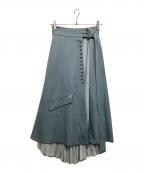 Ameriアメリ）の古着「AMERI 2WAY PLEATS PANTS」｜スカイブルー