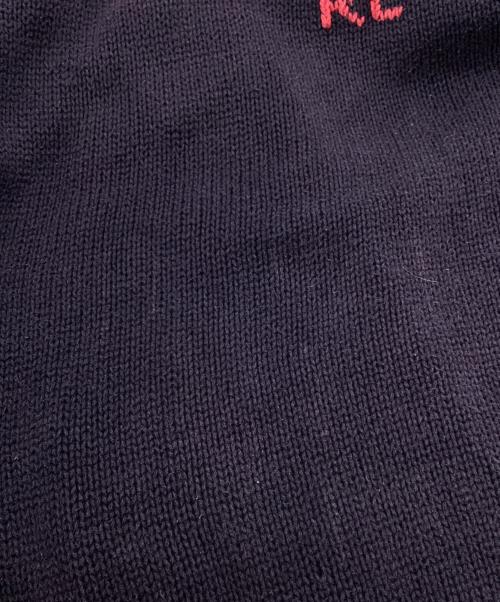 POLO RALPH LAUREN（ポロ・ラルフローレン）POLO RALPH LAUREN (ポロ・ラルフローレン) 星条旗ニットパーカー ネイビー サイズ:XLの古着・服飾アイテム