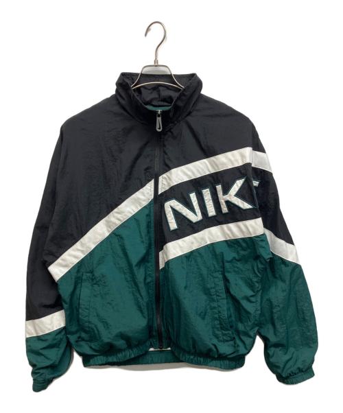 NIKE（ナイキ）NIKE (ナイキ) 90's オールドビッグロゴナイロンジャケット グリーン サイズ:Mの古着・服飾アイテム