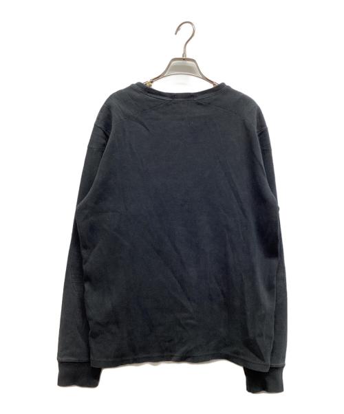 POLO RALPH LAUREN（ポロ・ラルフローレン）POLO RALPH LAUREN (ポロ・ラルフローレン) ブルドッグパッチスウェット ブラック サイズ:Lの古着・服飾アイテム