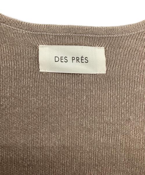 DES PRES（デ プレ）DES PRES (デ プレ) リネンファブリックコンビ ロングジレ ベージュ サイズ:Freeの古着・服飾アイテム