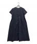 theory luxe (セオリーリュクス) ECO CRUNCH WASHリネン混ワンピース ネイビー サイズ:38：7000円