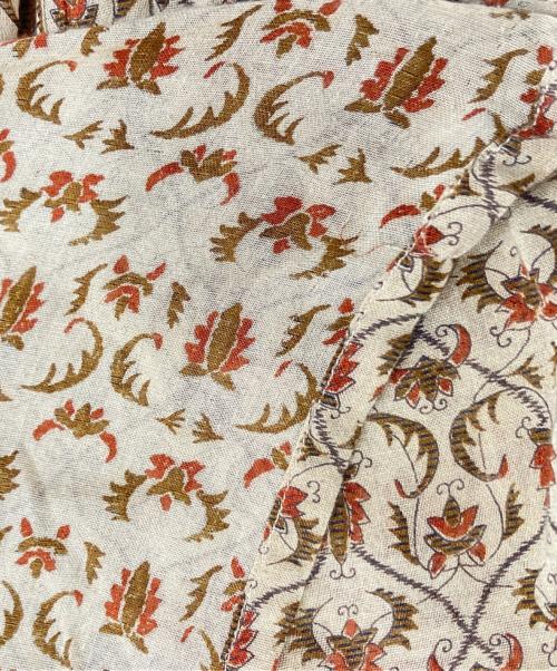 DRIES VAN NOTEN（ドリスヴァンノッテン）DRIES VAN NOTEN (ドリスヴァンノッテン) 総柄ラップスカート ベージュ サイズ:36の古着・服飾アイテム