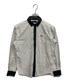 FRED PERRY（フレッドペリー）の古着「FRED PERRY　ストライプシャツ」｜ホワイト