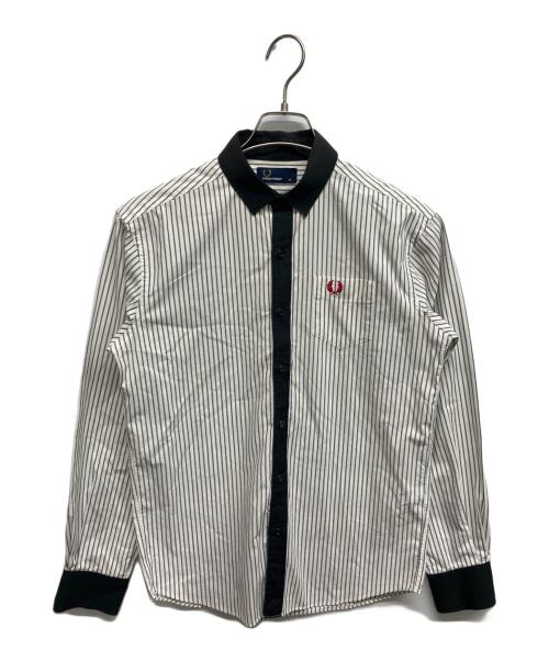 FRED PERRY（フレッドペリー）FRED PERRY (フレッドペリー) FRED PERRY　ストライプシャツ ホワイト サイズ:Mの古着・服飾アイテム