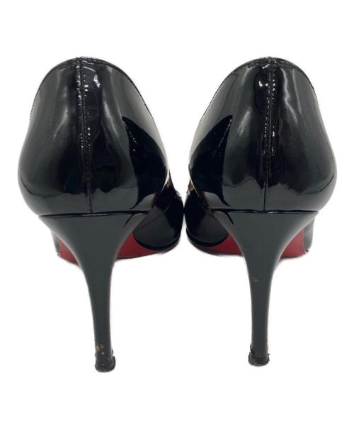 Christian Louboutin（クリスチャン・ルブタン）Christian Louboutin (クリスチャン・ルブタン) MISS GENA 85　ハイヒールエナメルパンプス　3080288 ブラック サイズ:SIZE 35の古着・服飾アイテム