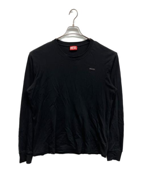 DIESEL（ディーゼル）DIESEL (ディーゼル) ロングスリーブカットソー ブラック サイズ:XLの古着・服飾アイテム