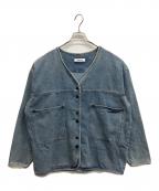 ARULLEアリュール）の古着「v-collar denim jacket」｜インディゴ